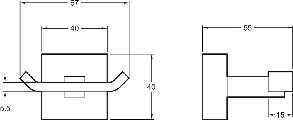 Крючок Jacob Delafon Mecanique E77867-CP Хром
