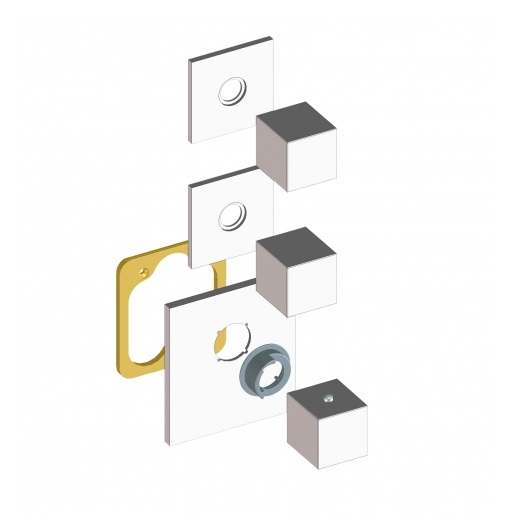 Термостат для душа на 2-3 потребителя Bossini Outlets Z032203.030 хром