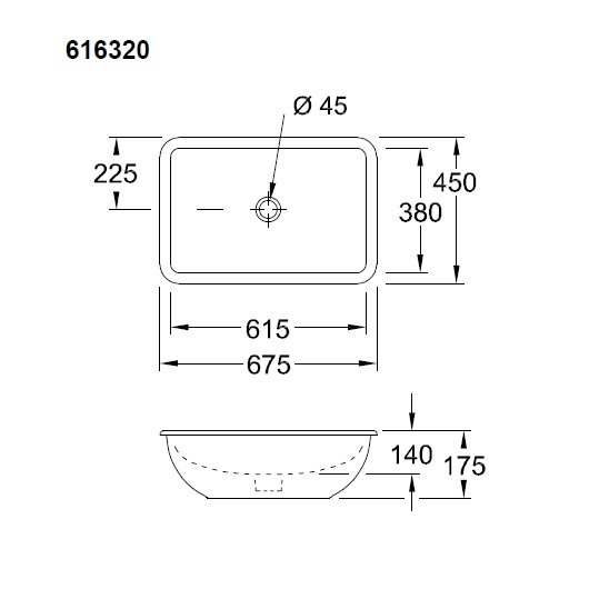 Раковина Villeroy & Boch Loop & Friends 616320 R1 alpin ceramicplus