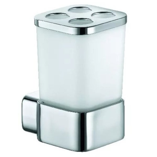 Стакан для зубных щеток Kludi E2 4998205 Хром/Белый