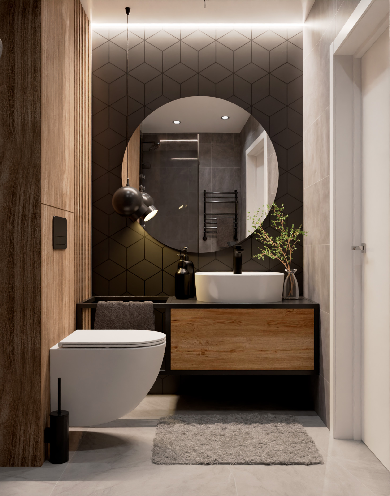 Унитаз подвесной безободковый AQUAme AQM2002MW белый матовый, с сиденьем микролифт