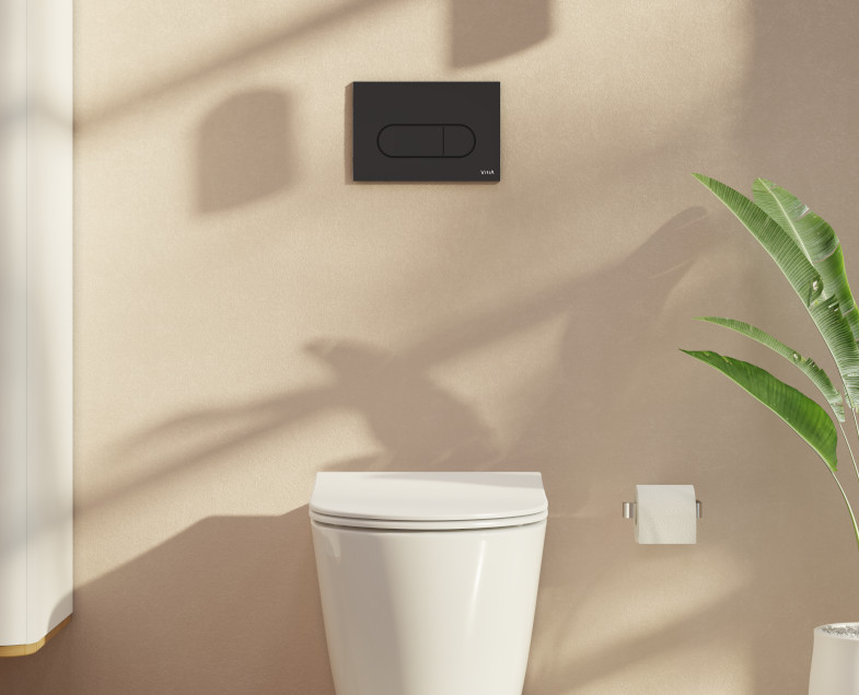 Кнопка смыва Vitra Root Round 740-2211 черный матовый