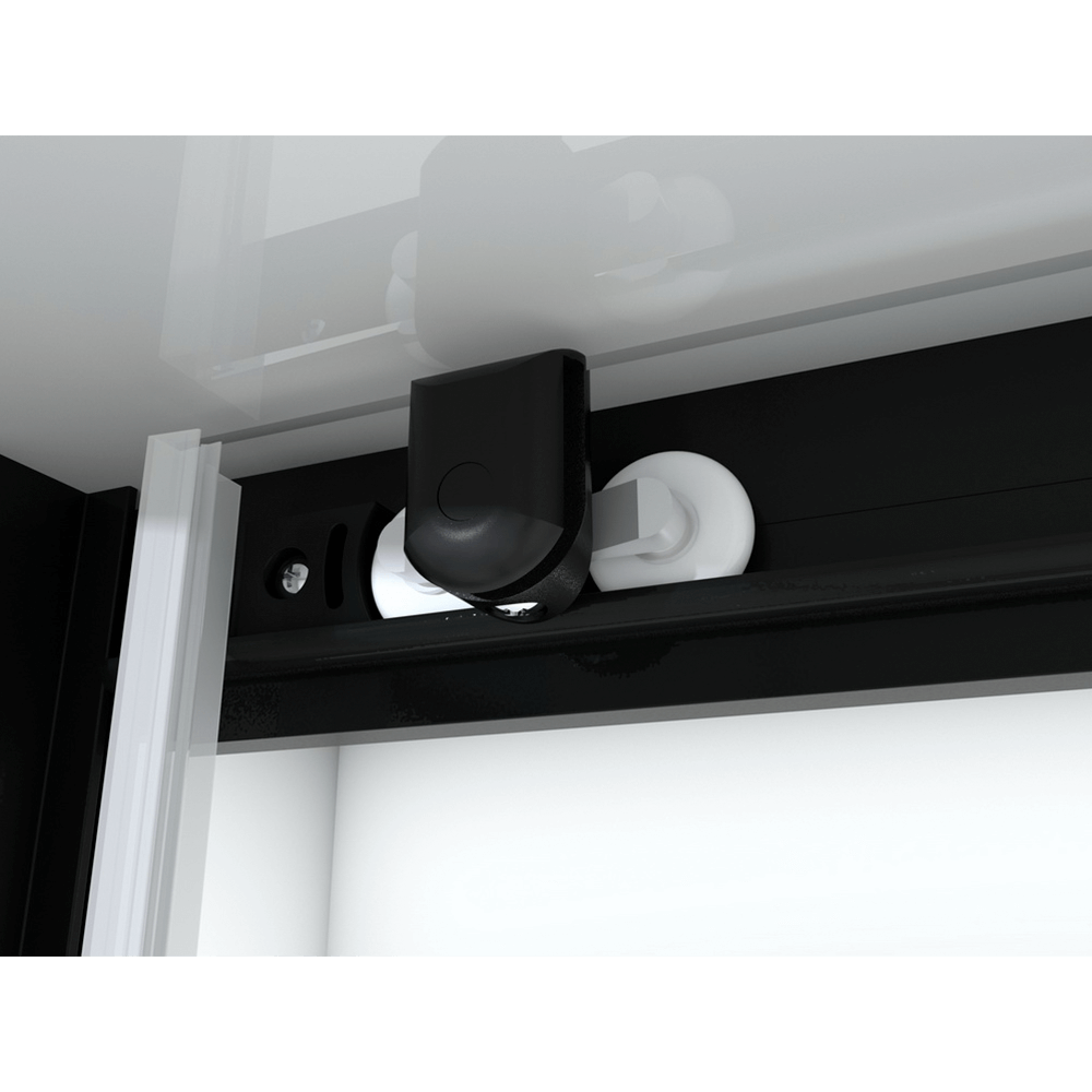 Душевая кабина Black&White G8001 90x90x215 профиль черный матовый, стекло прозрачное