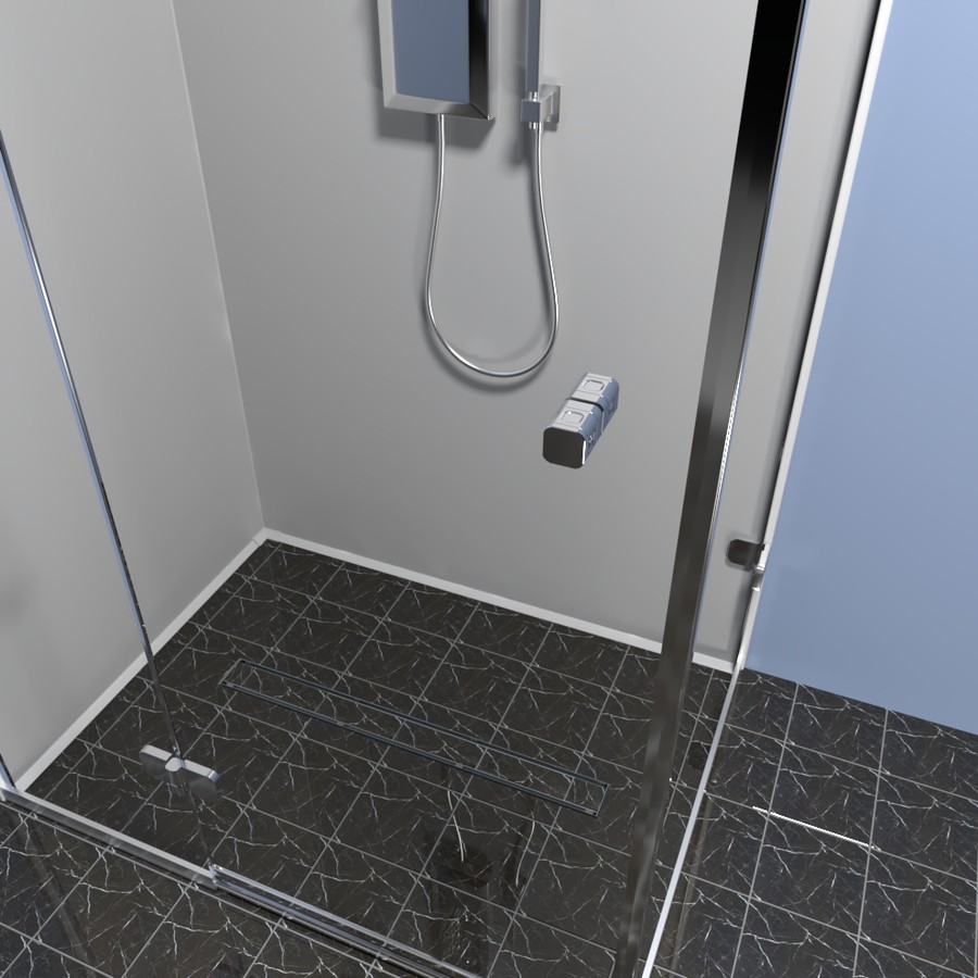 Душевой лоток (двухсторонняя решетка) TIMO Drain Protect DP20900-PG20900, сатин