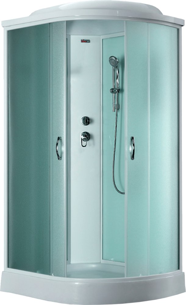 Душевая кабина Timo Eco TE-0702 L P 120x80x215 профиль белый, стекло рифленое