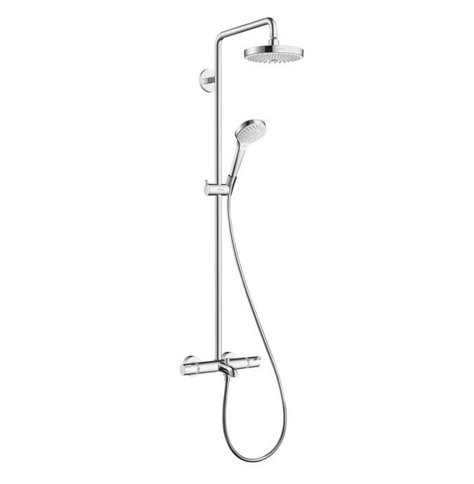 Душевая стойка Hansgrohe Croma Select S 27351400 хром/белый