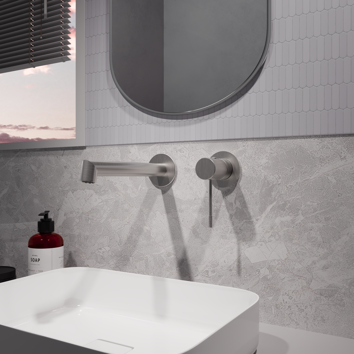 Смеситель для раковины Vincea Desire VBFW-1D1BN брашированный никель