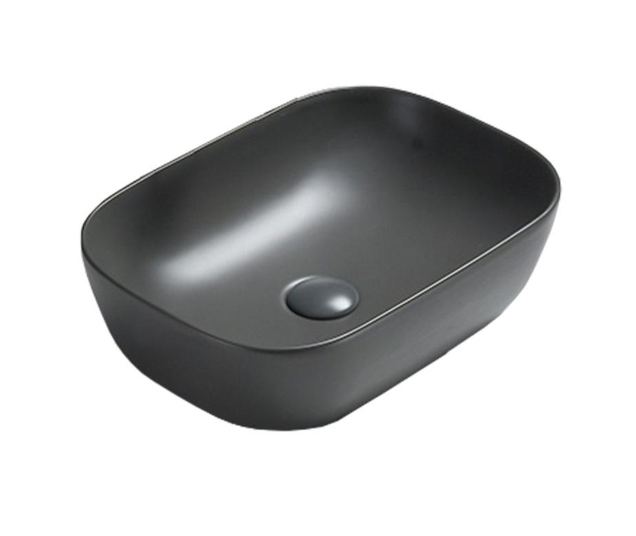 Раковина накладная 45,5см Vincea VBS-102MA антрацит матовый