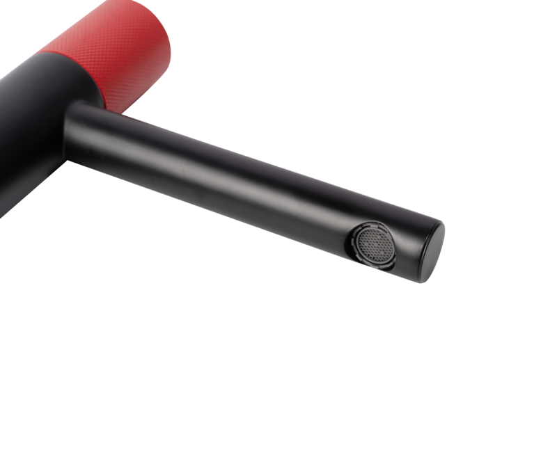 Смеситель для раковины Bronze de Luxe AVANTGARDE 2010RH, черный/красный