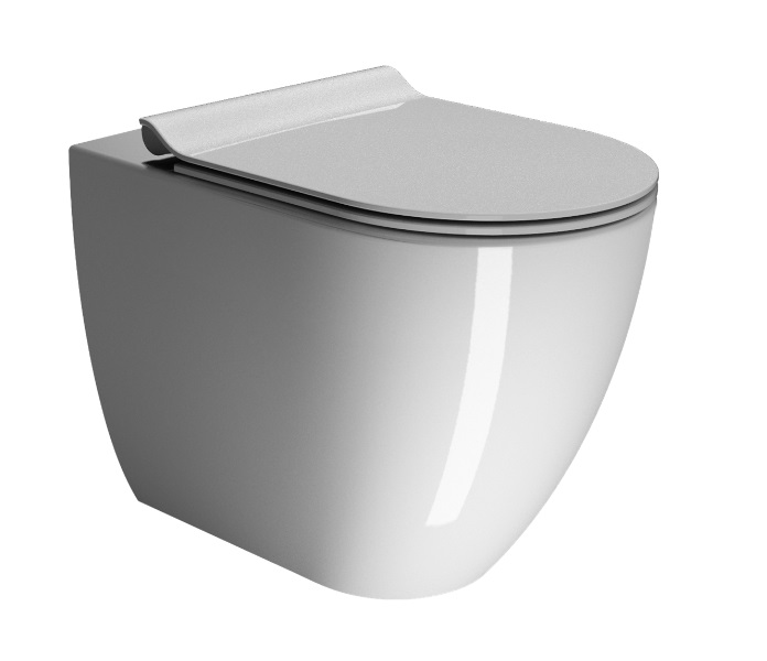 Унитаз приставной безободковый GSI Pura 882011 белый