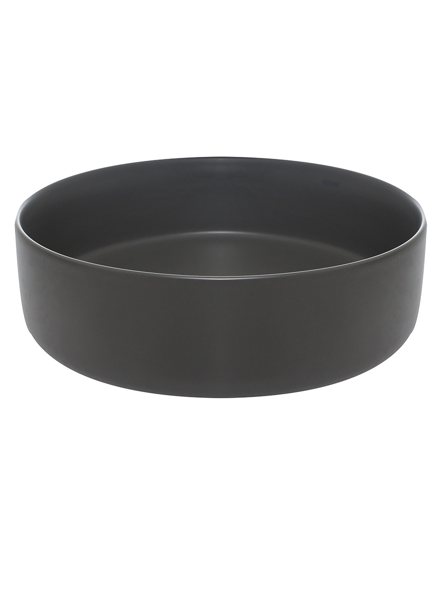 Раковина накладная 35.5см AQUAme AQM5012MDG серый матовый