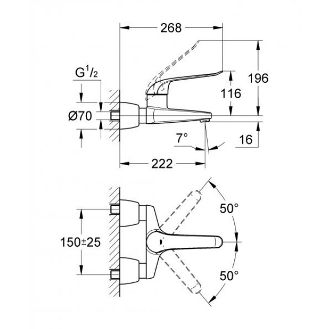 Смеситель для раковины Grohe Euroeco Special 32779000 хром