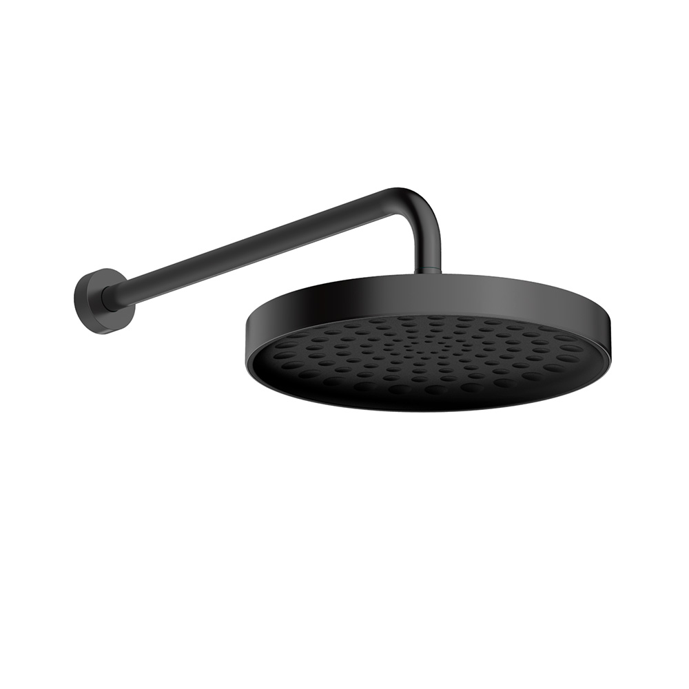 Встраиваемая душевая система с термостатом AQUAme AQM8401GM вороненая сталь