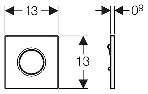 Кнопка смыва Geberit Sigma 01 116.011.11.5 белый