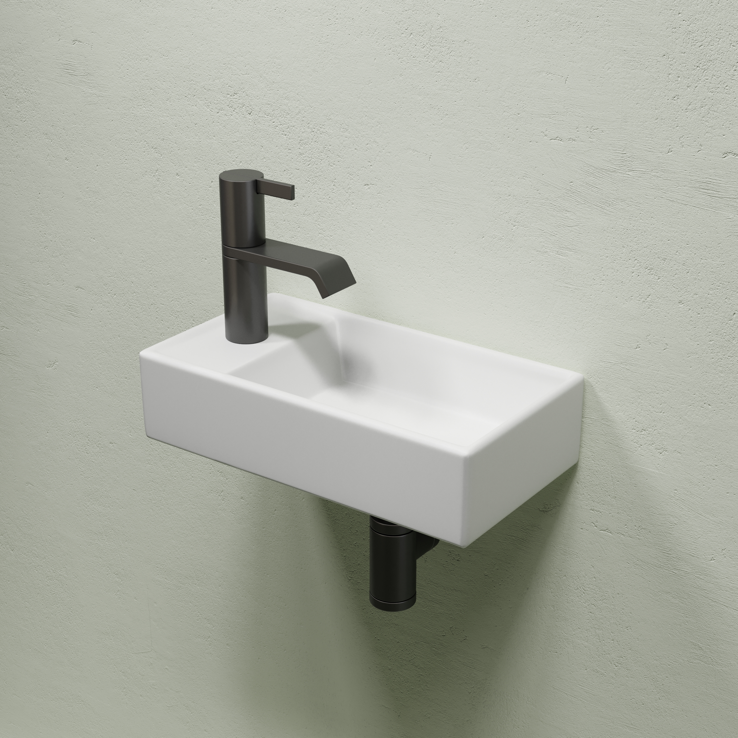 Раковина подвесная 40см Ceramica Nova Element CN6051RMW белый матовый