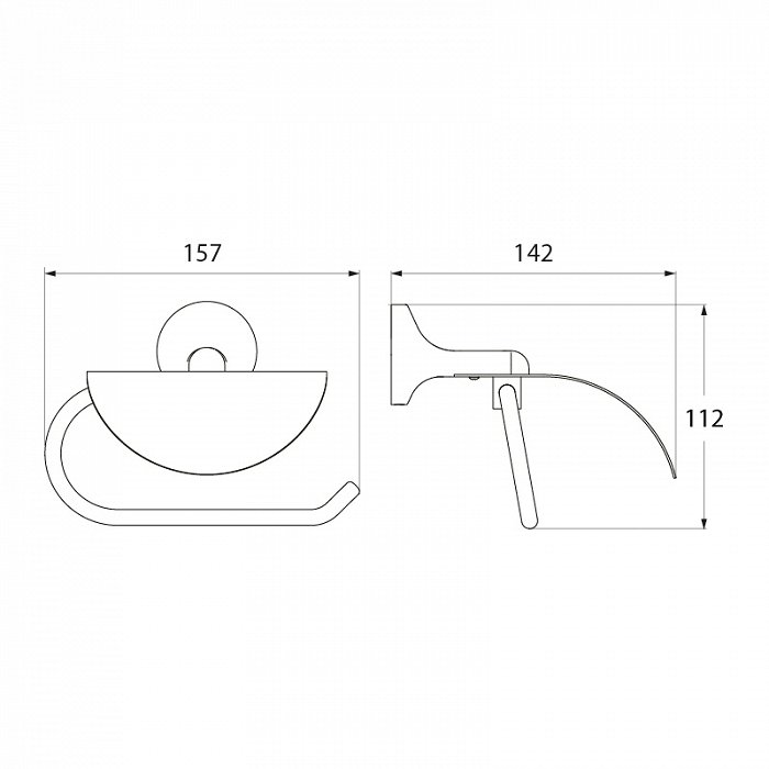 Держатель туалетной бумаги IDDIS Mirro MIRMBC0I43 хром