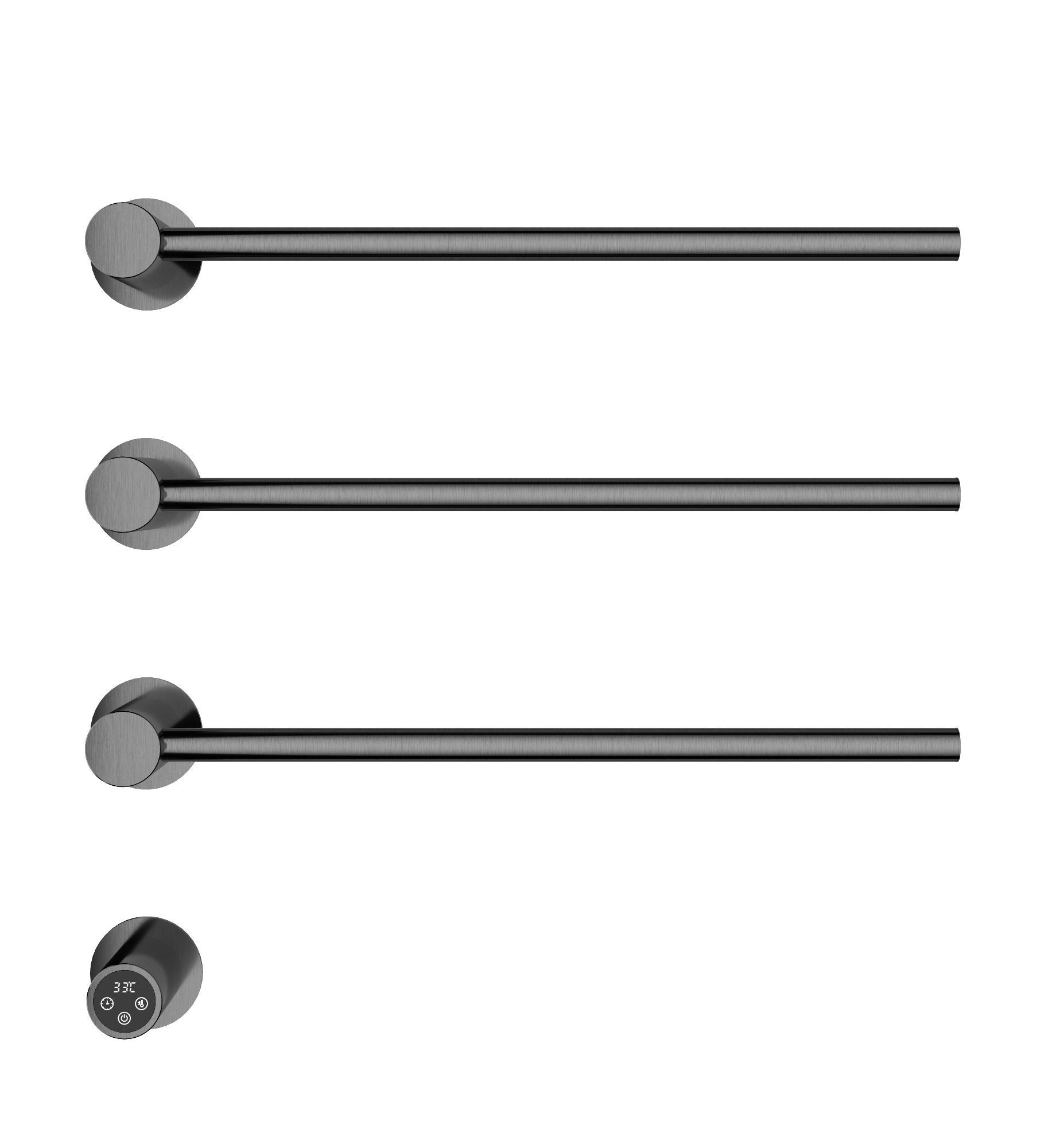 Полотенцесушитель электрический встраиваемый WONZON & WOGHAND HAMBURG, Темный графит (WW-AL313-GM)