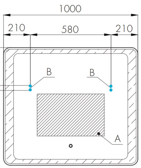 Зеркало Акватон Соул 100*70 с подсветкой 1A252802SU010