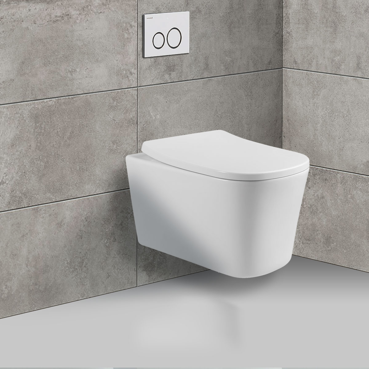 Унитаз подвесной безободковый Vincea Arco VT1-36 белый, с сиденьем микролифт