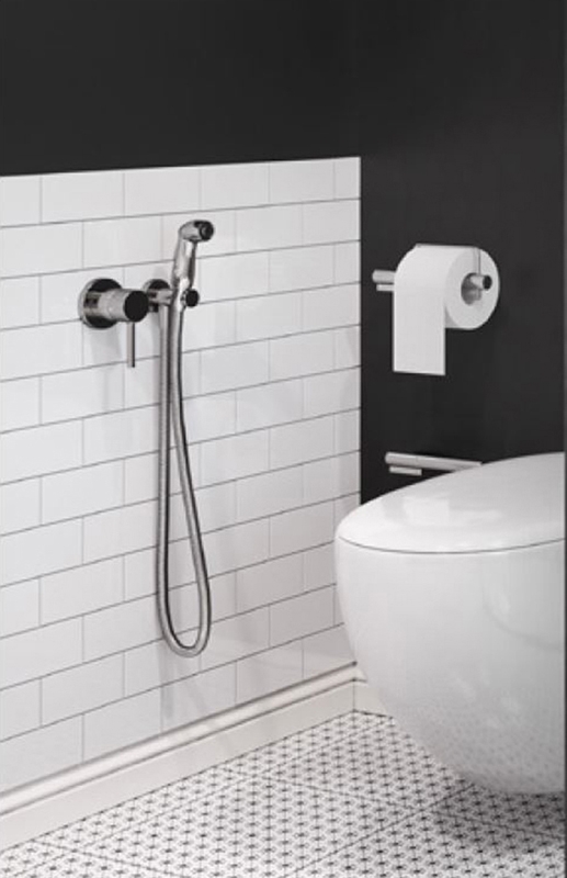 Гигиенический душ со смесителем Kludi Bozz 389990576 Хром