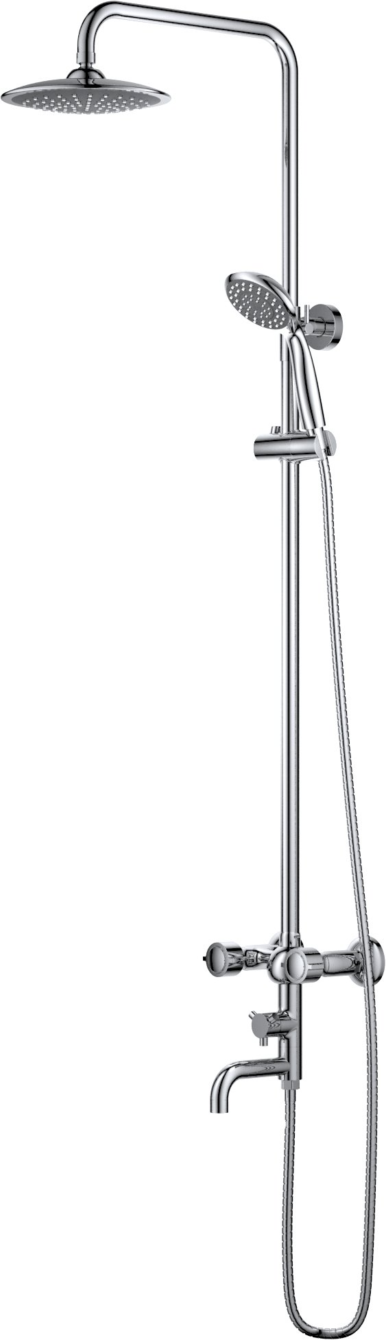 Душевая стойка D&K Hessen.Torhall DA1414741B09 хром