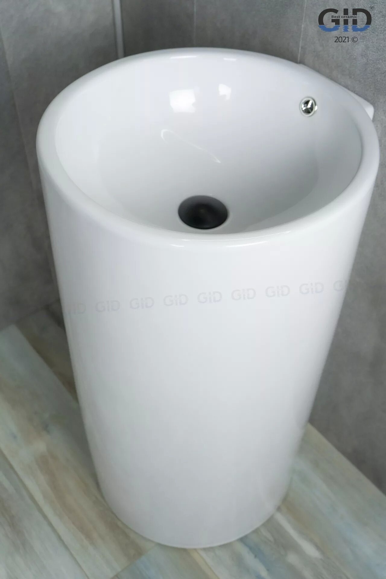 Раковина напольная 46см Gid Nb163 белый