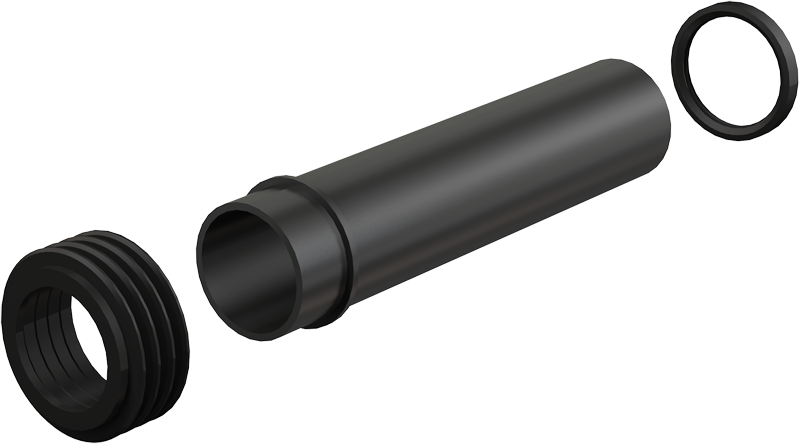 Впускной патрубок для унитаза Alcaplast M901 черный