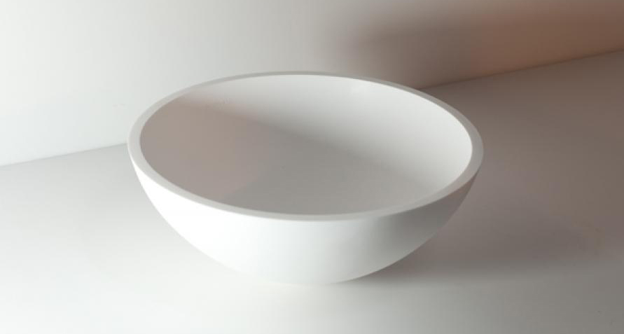 Раковина накладная 29,3см MonteBianco Nemi Due  11103 белый матовый