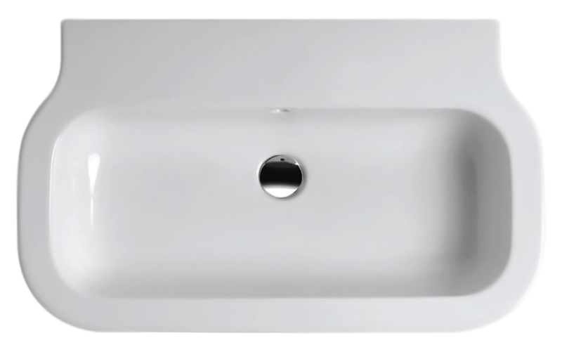 Раковина подвесная 60см Azzurra Glaze GLZ260M/SOSPbi*1 белый