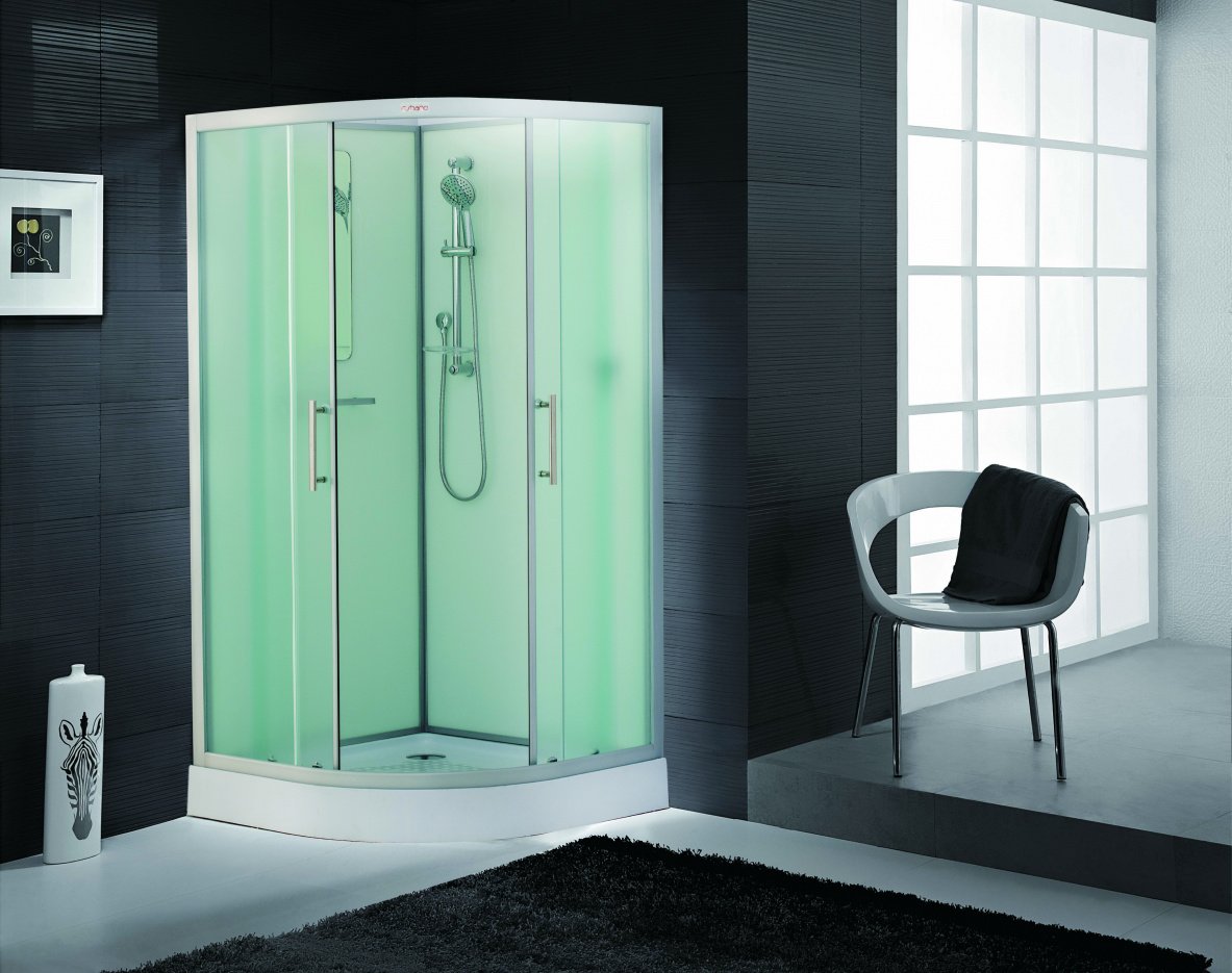 Душевая кабина Esbano ESKB80C 80x80x210см, профиль хром матовый, стекло рифленое