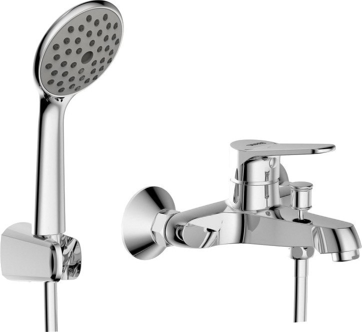 Смеситель для ванны с душем Bravat Eco F6111147C-LB хром
