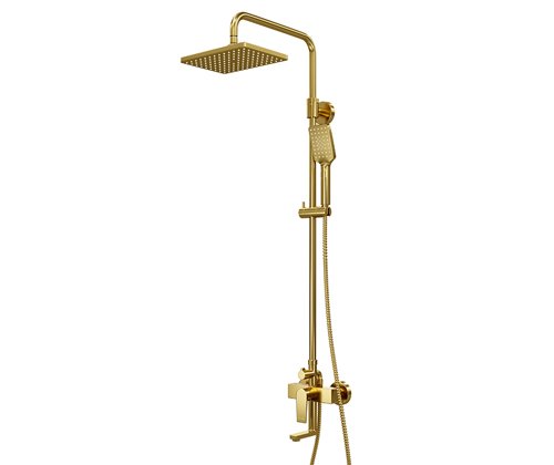 Душевая стойка WasserKRAFT A15501 золото матовое