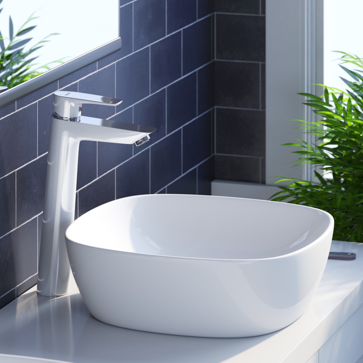 Смеситель для раковины IDDIS Cloud CLOSB01i01 хром глянцевый/белый