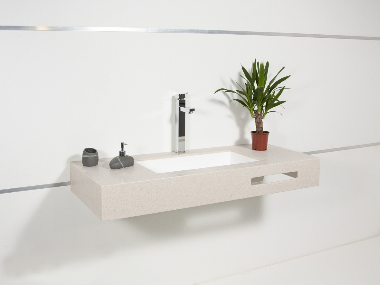 Раковина встраиваемая снизу 63см MonteBianco Castello Due 12124 белый матовый