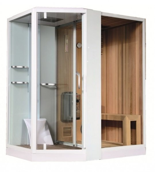 Душевая кабина Orans 89103LW 180x130x220 профиль белый, стекло прозрачное