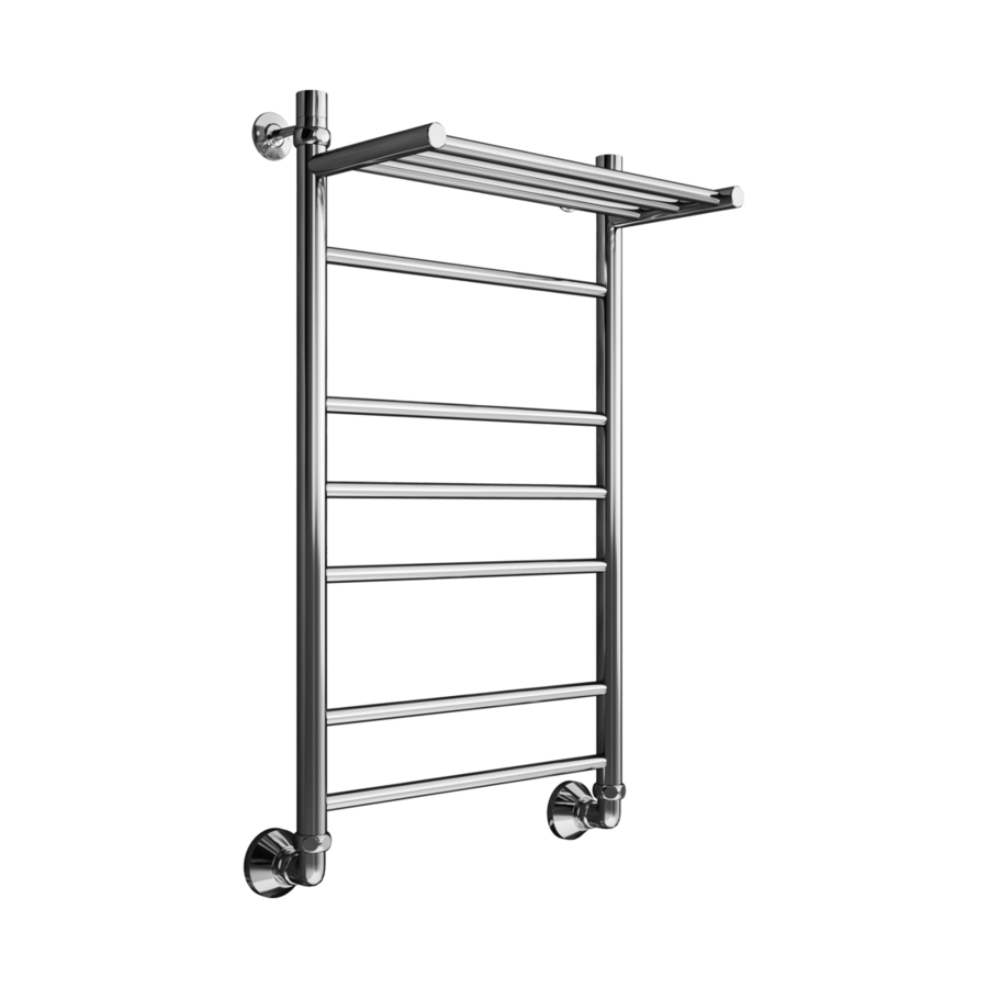 Полотенцесушитель водяной с полкой Маргроид Вид 10 80х50 хром