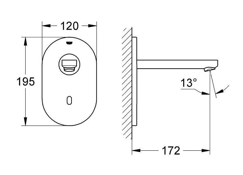 Смеситель для раковины Grohe Eurosmart Cosmopolitan E 36335SD0 хром