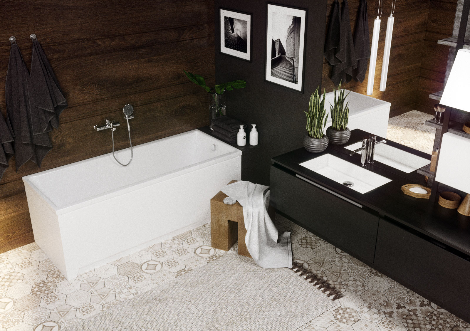 Акриловая ванна Aquatek Лайма 150x70 см