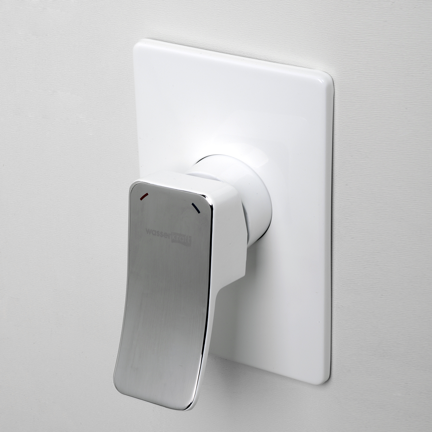 Смеситель для душа WasserKraft Aller 10651WHITE хром/белый