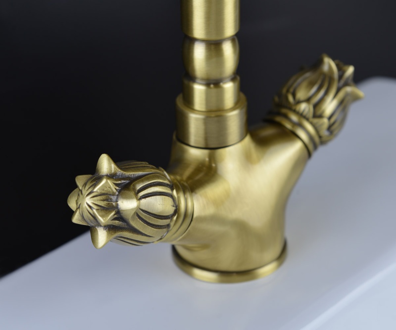 Смеситель для раковины Bronze de Luxe FLORENCE 21381, бронза