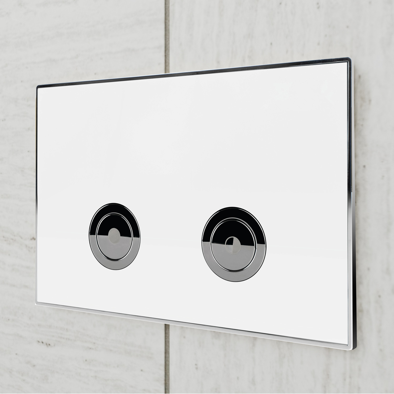 Клавиша смыва для инсталляции Point Венера, белый/хром, PN44071WC