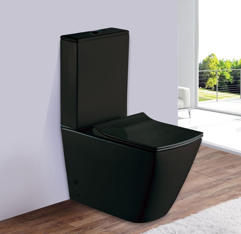 Унитаз напольный Esbano DUERO-C черный матовый, с сиденьем микролифт