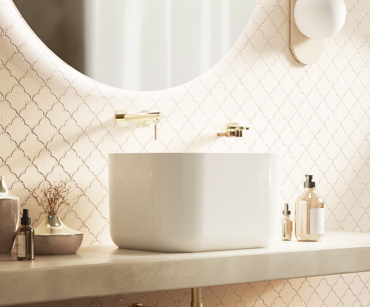 Умывальник WHITECROSS Lazurit 50x40 (белый глянец) иск. камень