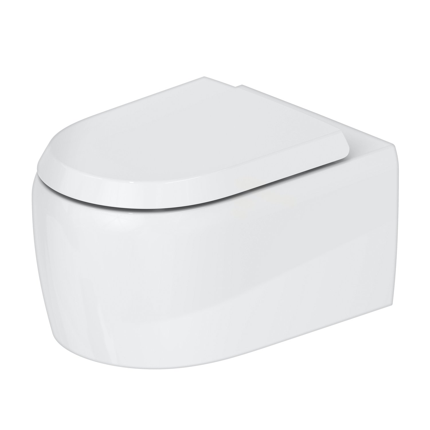 Унитаз подвесной безободковый Duravit Qatego 2556090000 белый, без сиденья