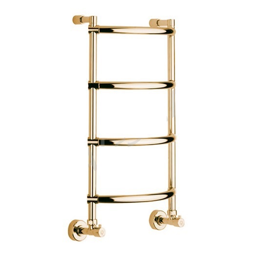 Полотенцесушитель водяной Margaroli Luna 432-4 4323704GON 713х435 золото