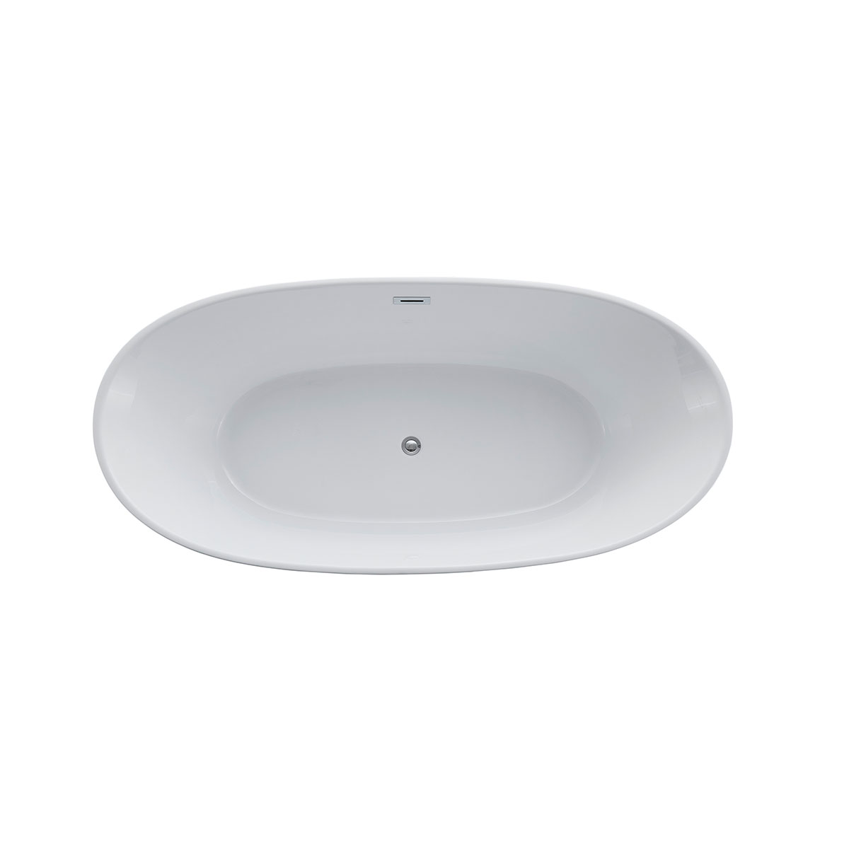 Ванна акриловая Vincea VBT-405-1860, 1860*885*605, цвет белый, слив-перелив в комплекте, хром