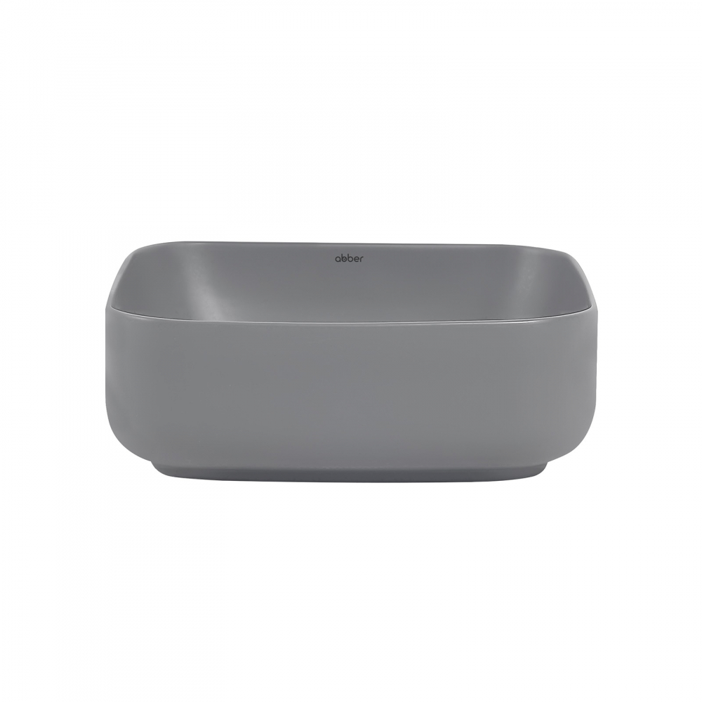 Раковина накладная ABBER Rechteck AC2211MG серая матовая