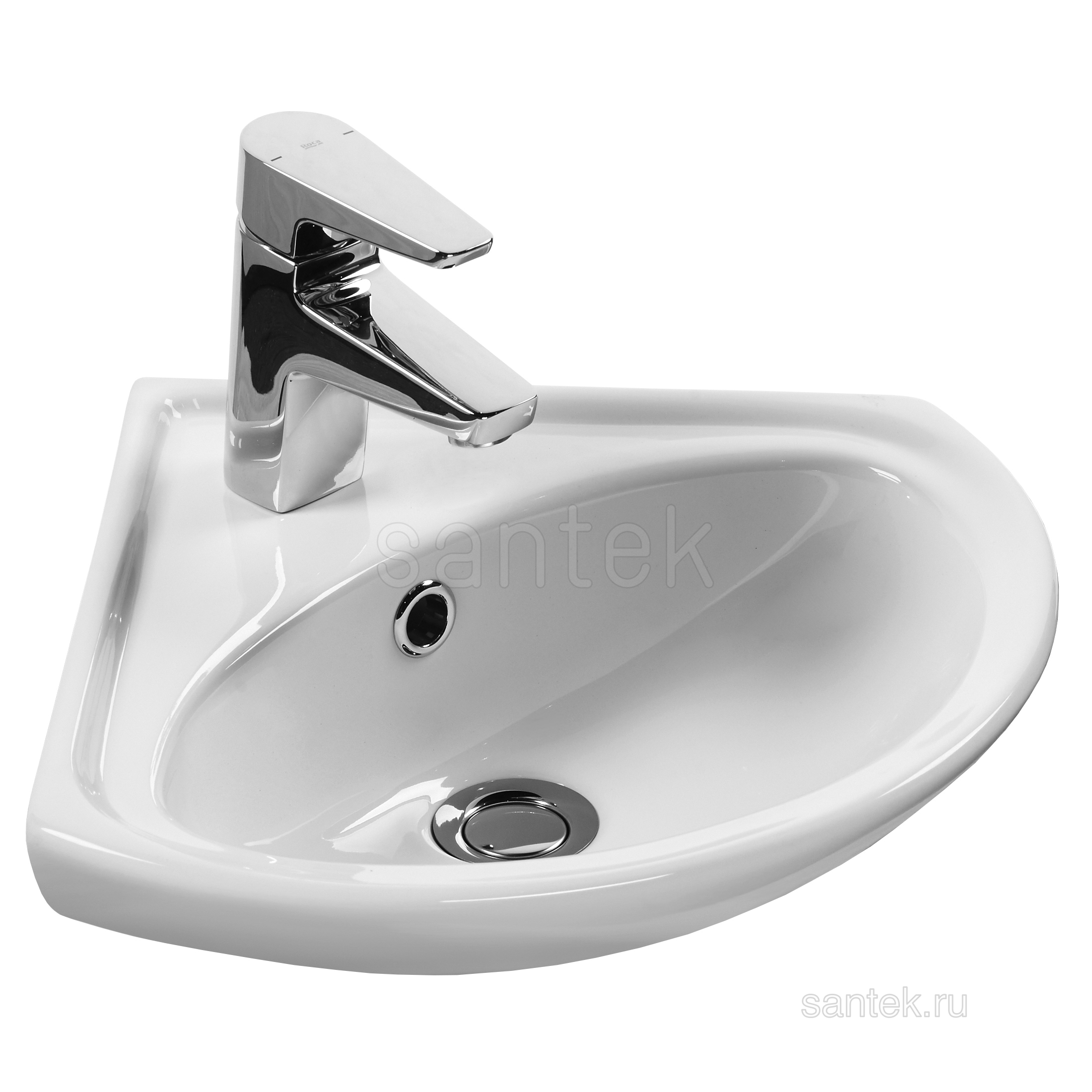 Угловая раковина Santek Ирис 36 отверстие под смеситель 1WH110514