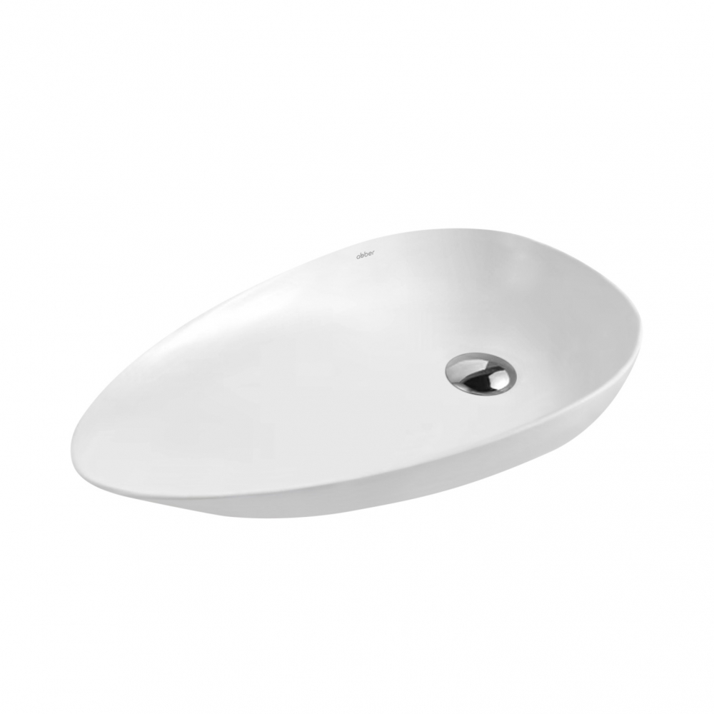 Раковина накладная 59см ABBER Bequem AC2117 белый