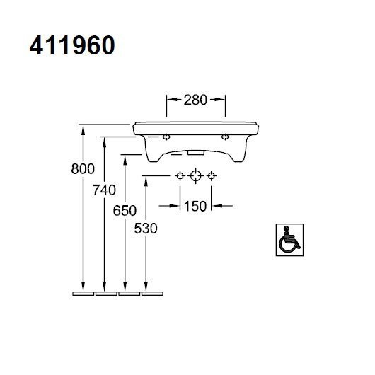 Раковина Villeroy&Boch O'Novo Vita 60 41196001 Белый альпин